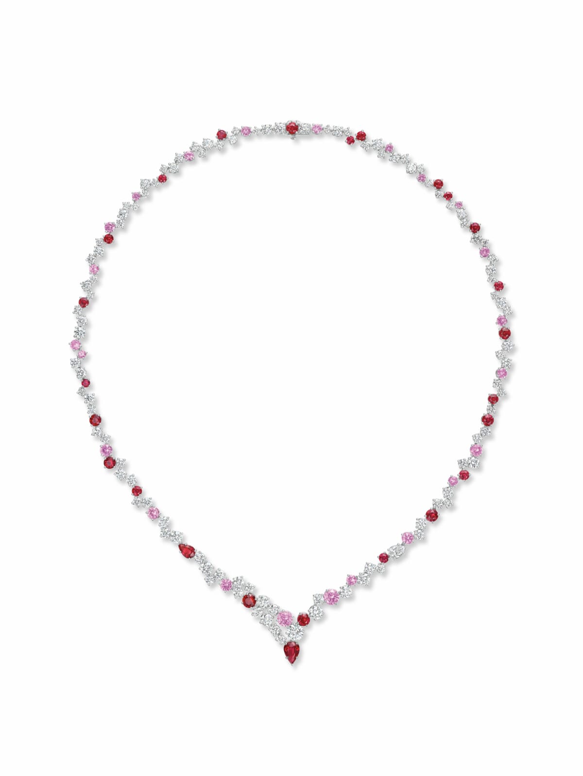 ハリー・ウィンストン スパークリングクラスター・ネックレス 圧倒的な存在感