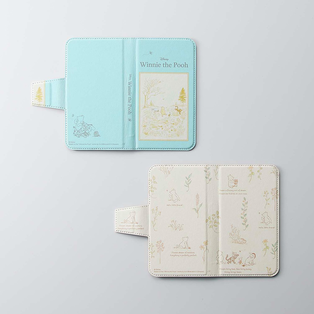 手帳型スマホケース　クラシック・プー