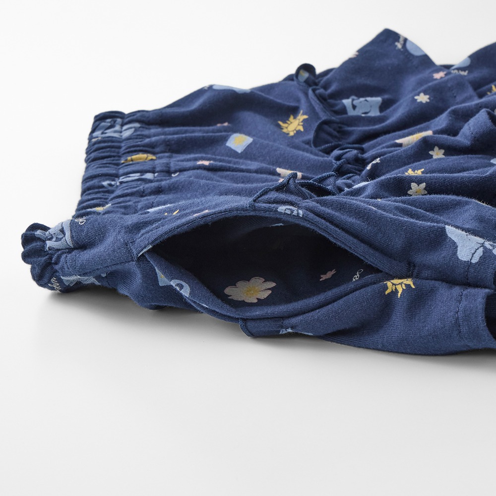 乾きやすくなったフリルパンツ　ポケット