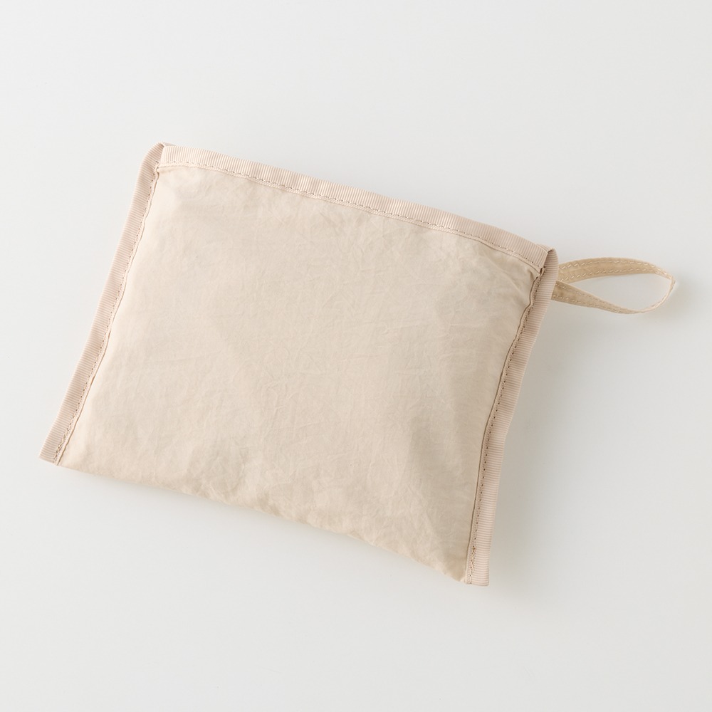 旅行にも便利なファスナー付きポケッタブルエコバッグ　収納時