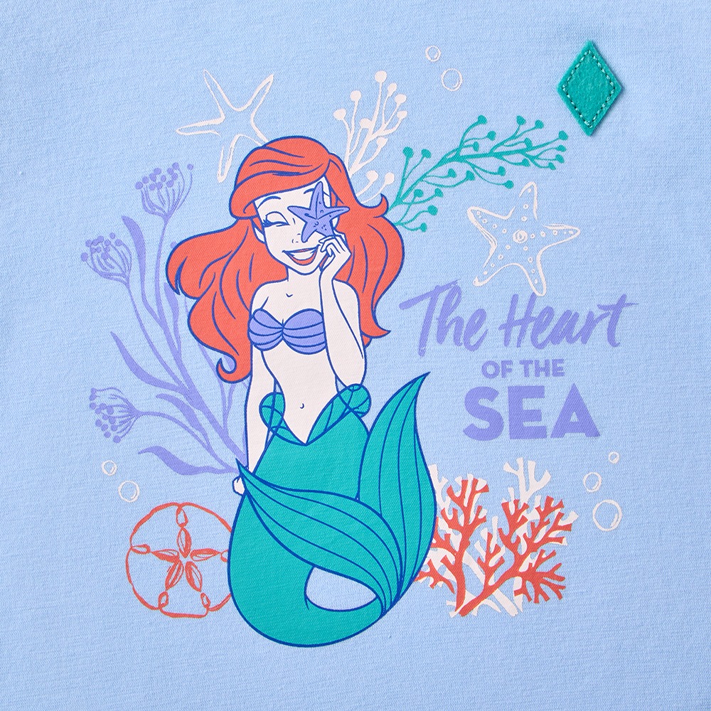 薄くて涼しい名札ココ半袖パフスリーブTシャツ　アリエル　デザインアップ