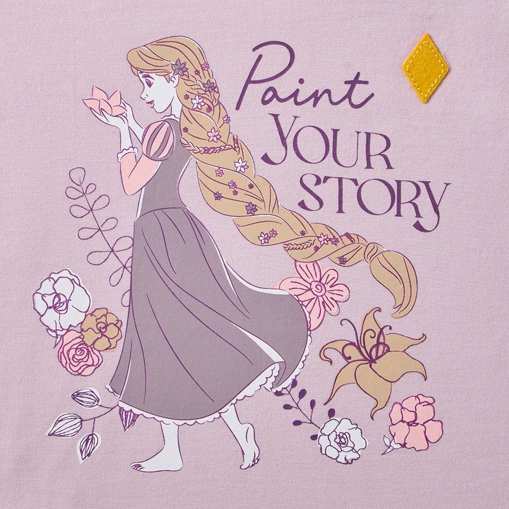 薄くて涼しい名札ココ半袖パフスリーブTシャツ　ラプンツェル　デザインアップ