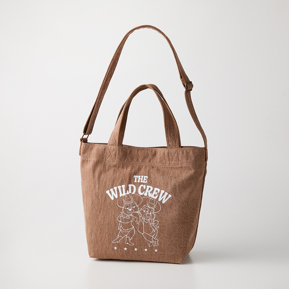 くったりデニム２WAYトートバッグ　チップ＆デール