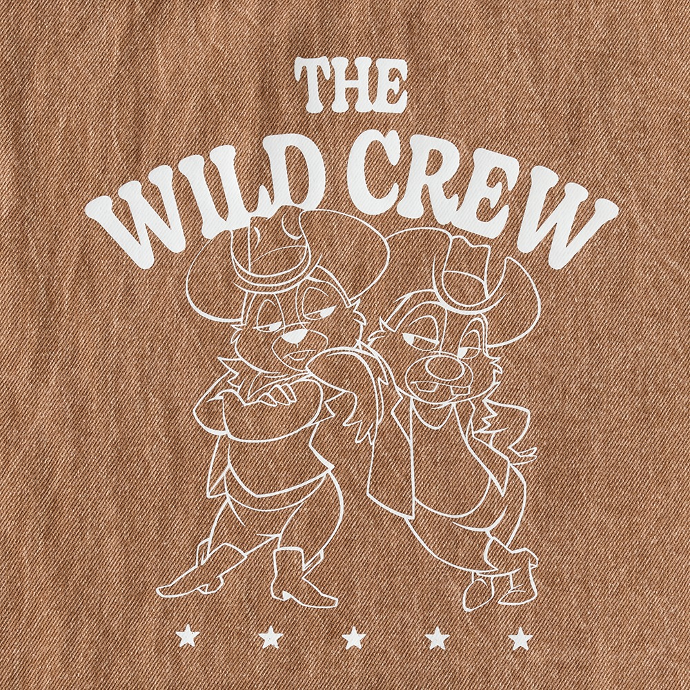 くったりデニム２WAYトートバッグ　チップ＆デール　デザインアップ