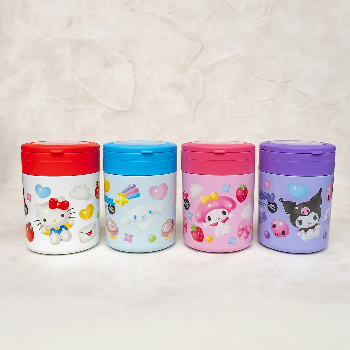 スケーター「サンリオキャラクターズ」折りたたみハンドル付き保温・保冷デリカポット