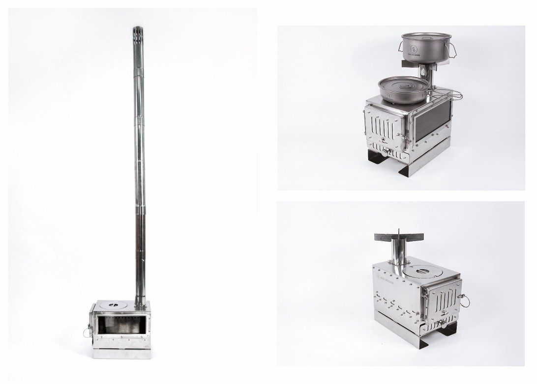 MAKIng STOVE 調理使用イメージ メスティン同時2個