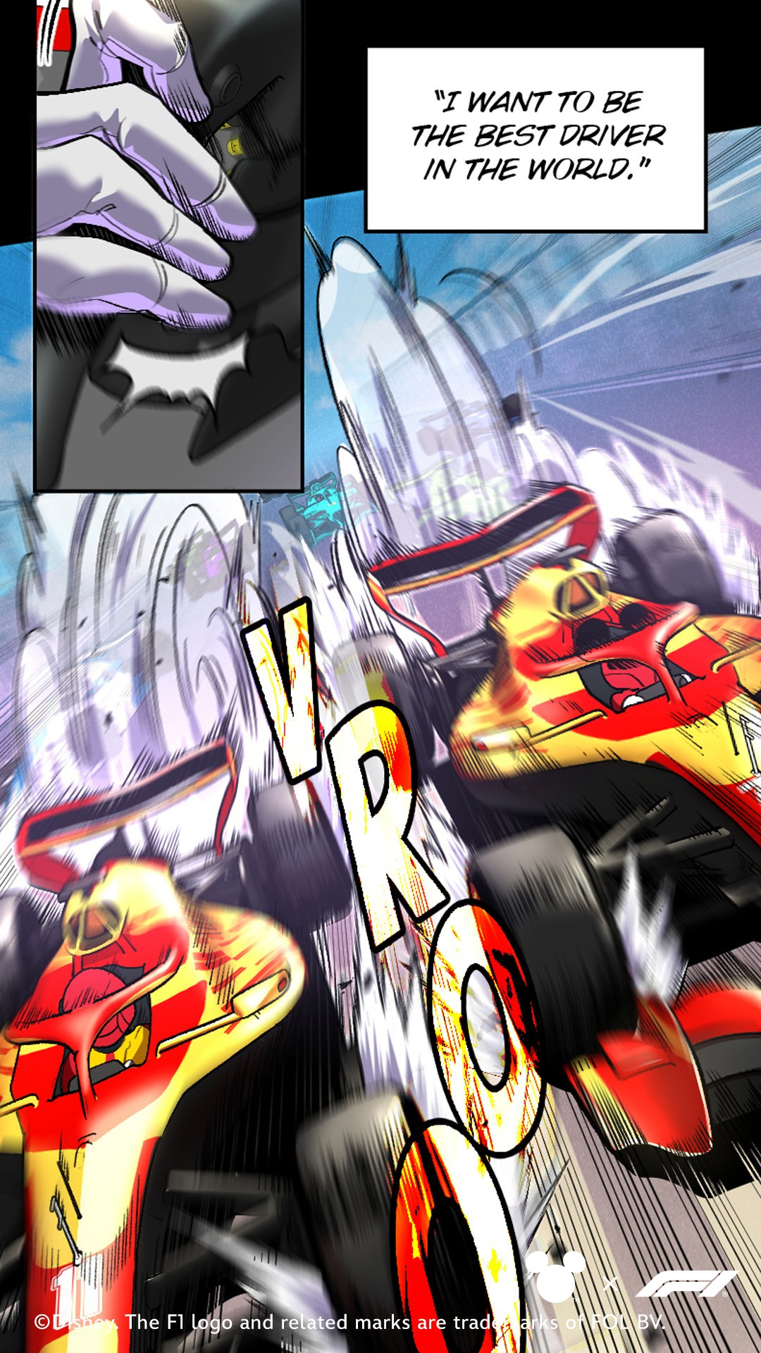 「Mickey X F1 Racing to the Top!」