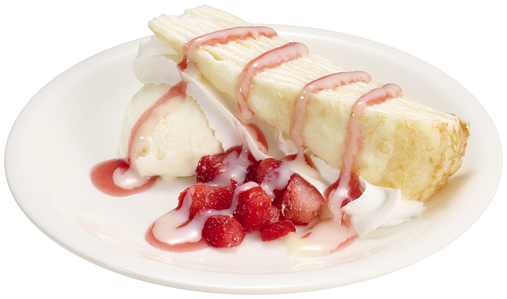 白いミルクレープのメルバ