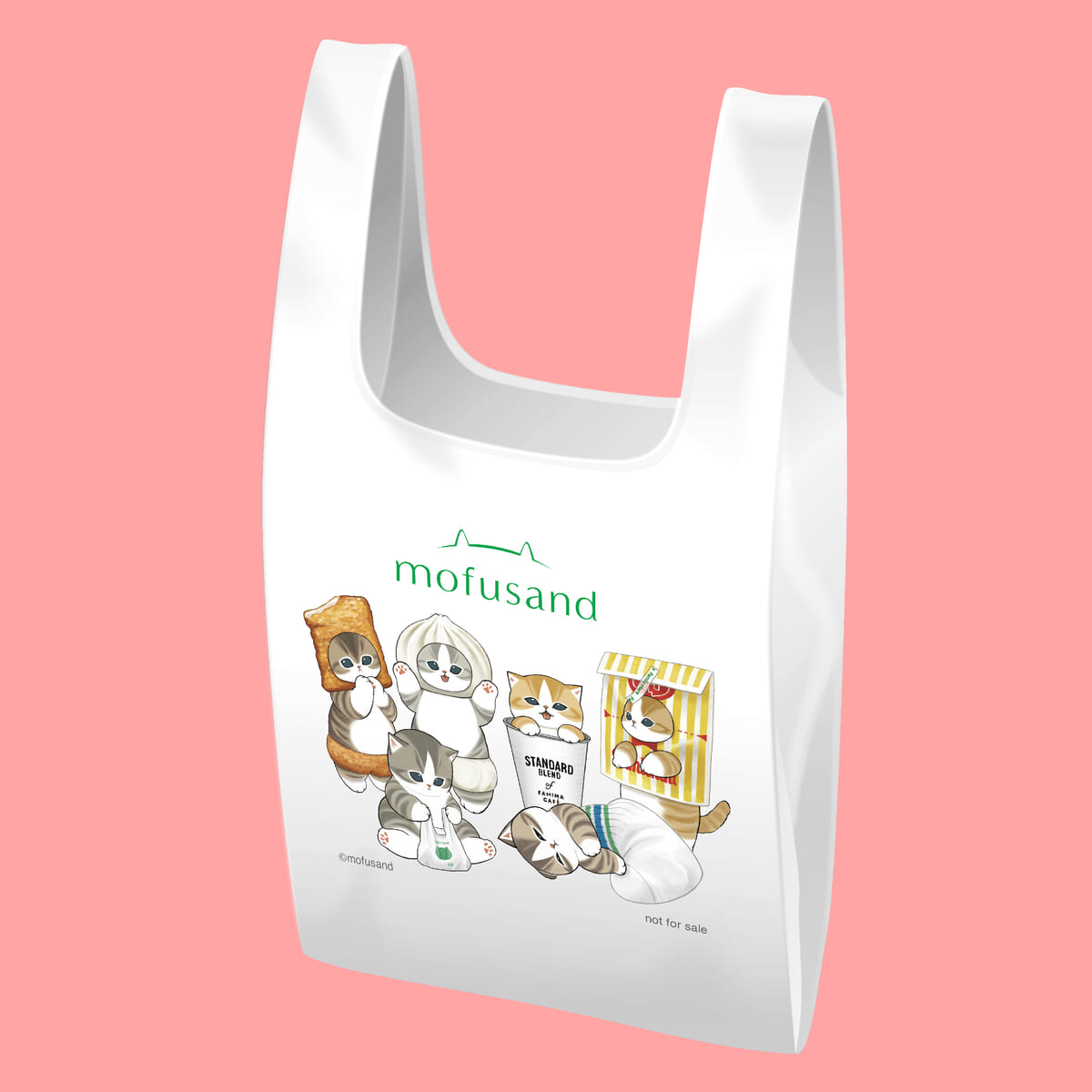 mofusand　2026コラボ　描き下ろし　マルシェバッグ