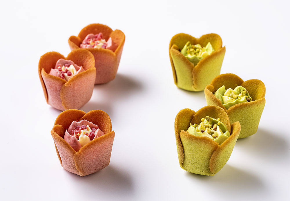 チューリップローズ　ストロベリーバター／ピスタチオバター