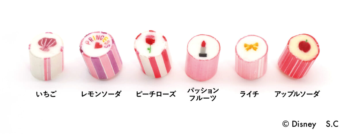 ディズニープリンセス／キャンディミックス　6種類のキャンディ