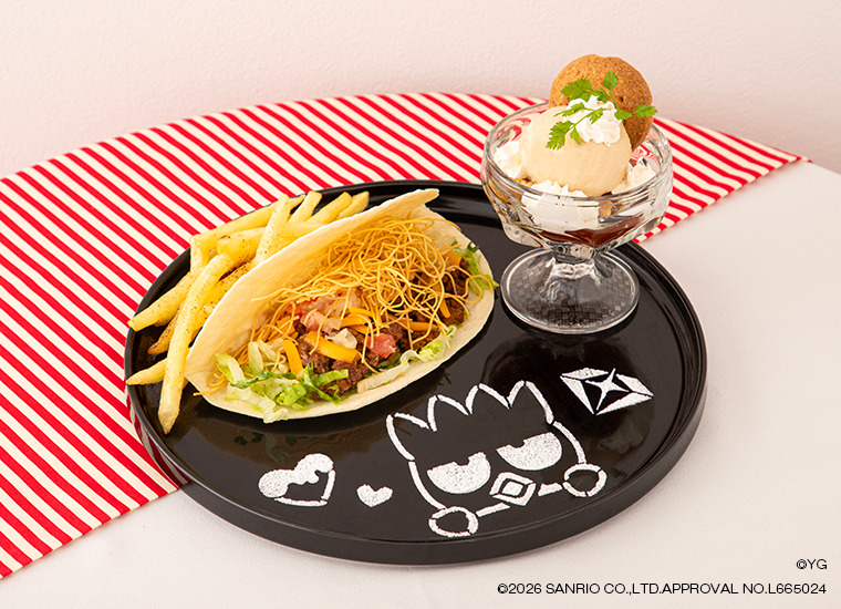 CHOI HYUN SUK×HARUTO×ばつ丸のタコス＆ミルクティーアイスグラスプレート　