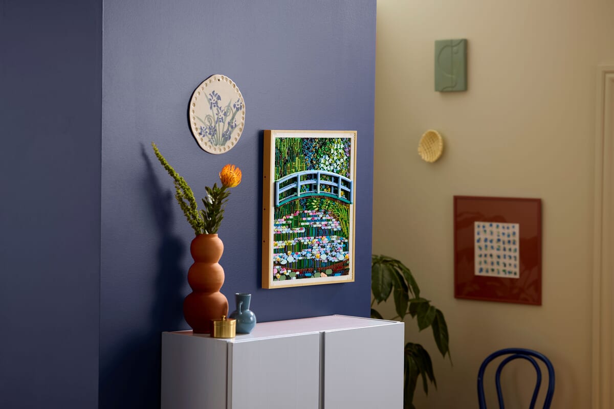 レゴ(R)アート Claude Monet ＜睡蓮の池に架かる橋＞　壁掛けイメージ