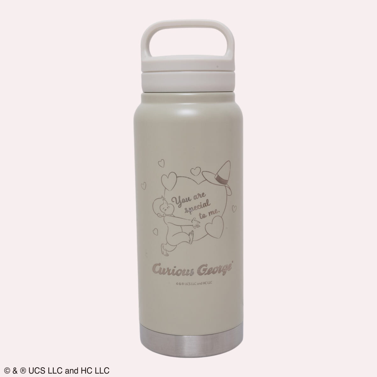 スクリューハンドル付マグボトル 500ml（おさるのジョージ 85周年）