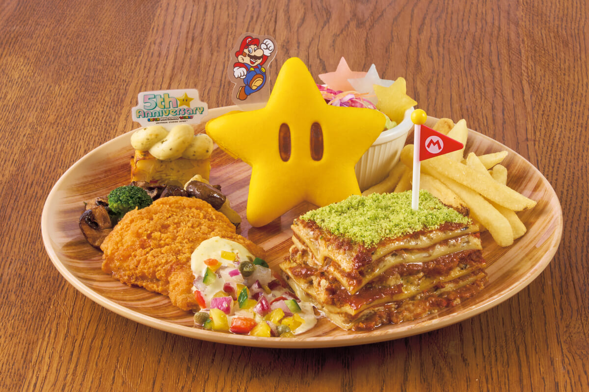 スーパースター・アニバーサリープレート ～マッシュルーム・ラザニア＆フライドチキン～