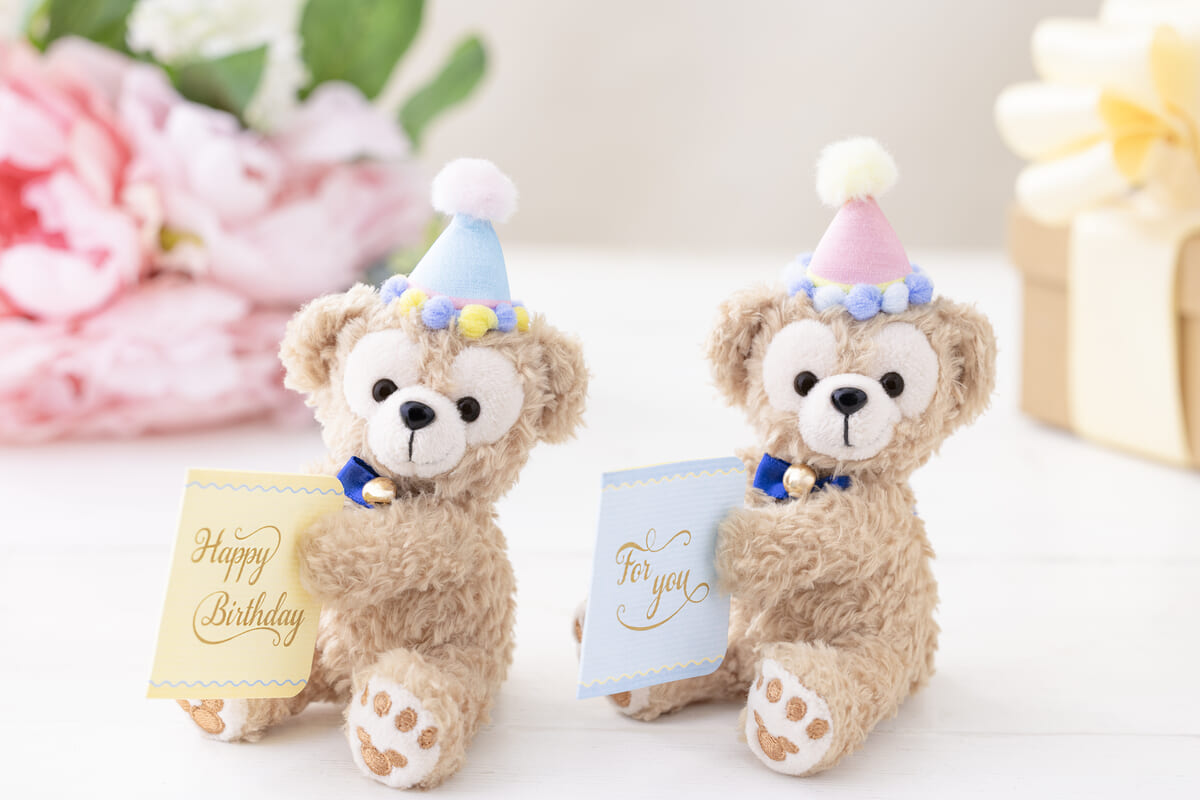 ぬいぐるみマスコット メッセージカード付(Happy Birthday)3