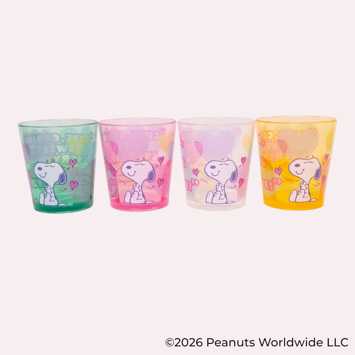 アクリルコップ SNOOPY(クリアハート)