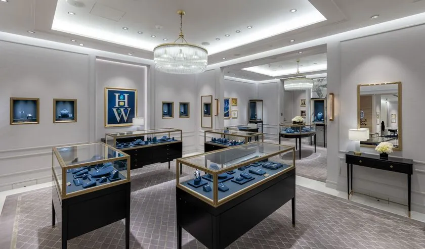 ハリー・ウィンストン阪急梅田店 メインサロン内部