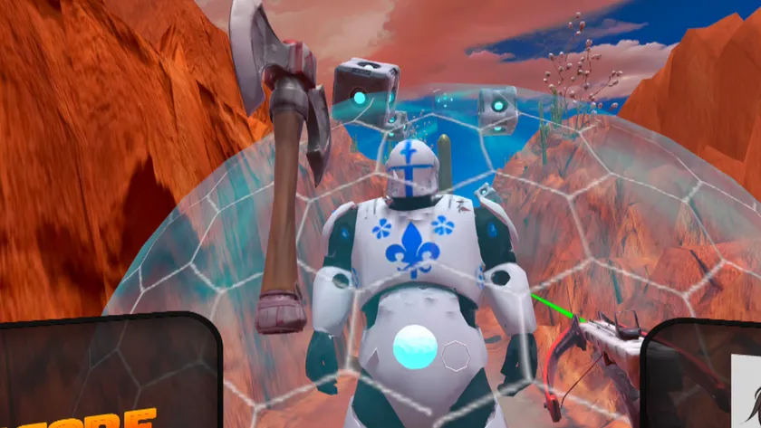 The Last Resort プレイ画面 渓谷ステージで