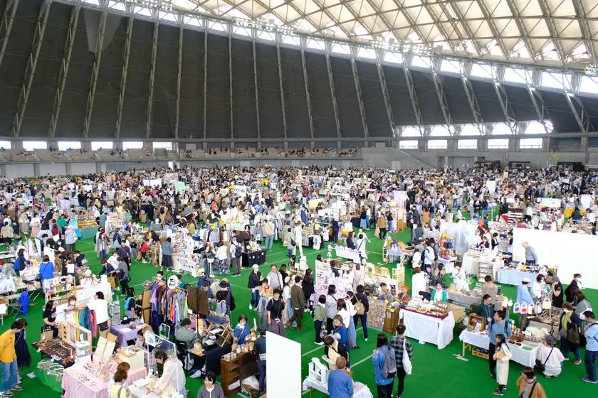 つどーむ会場全景の俯瞰