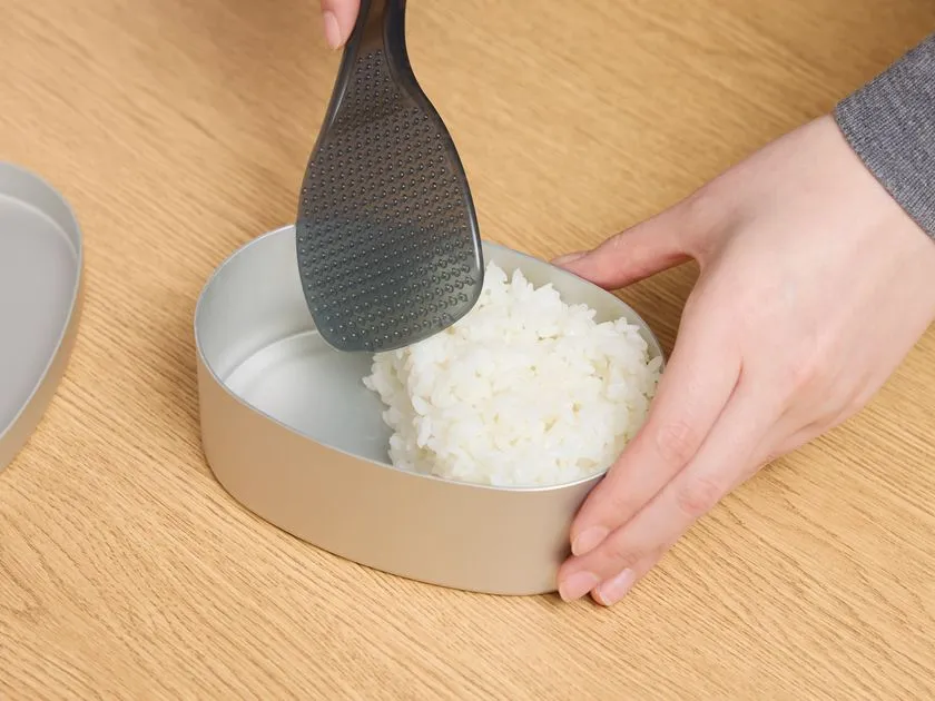 ライクイット「ごはんがつきにくい快適しゃもじ」整えやすい先端