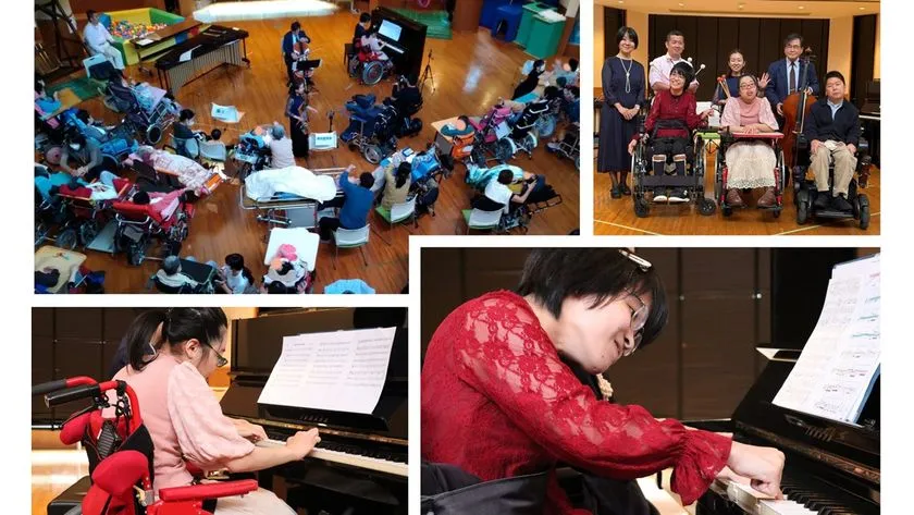 障がいのある子どもたちへの音楽活動の様子