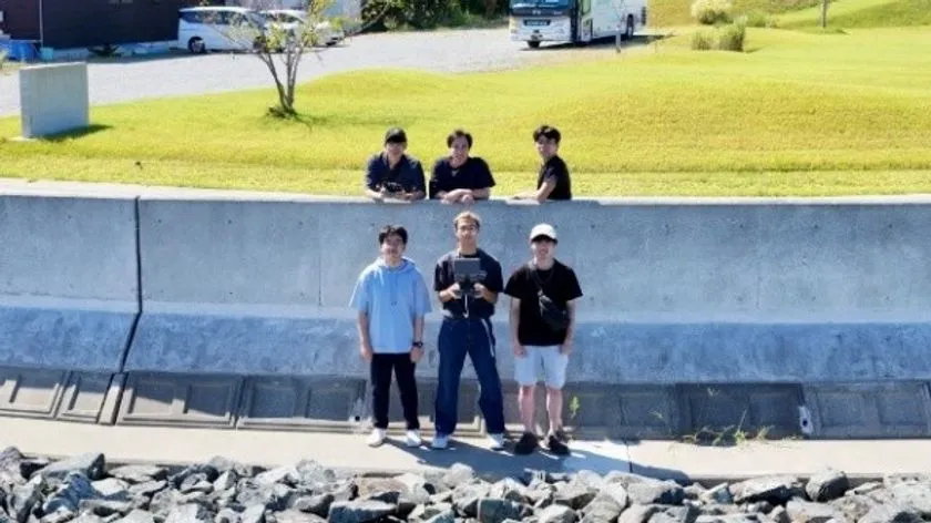 中央大学ドローン研究会メンバーの集合