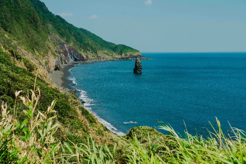 伊豆大島のドローン空撮映像