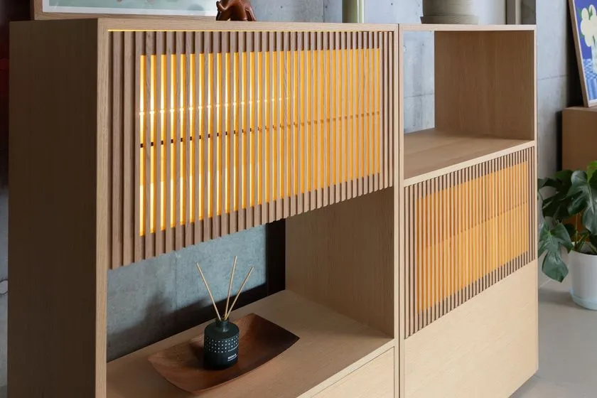 coconordic オーク材キャビネット