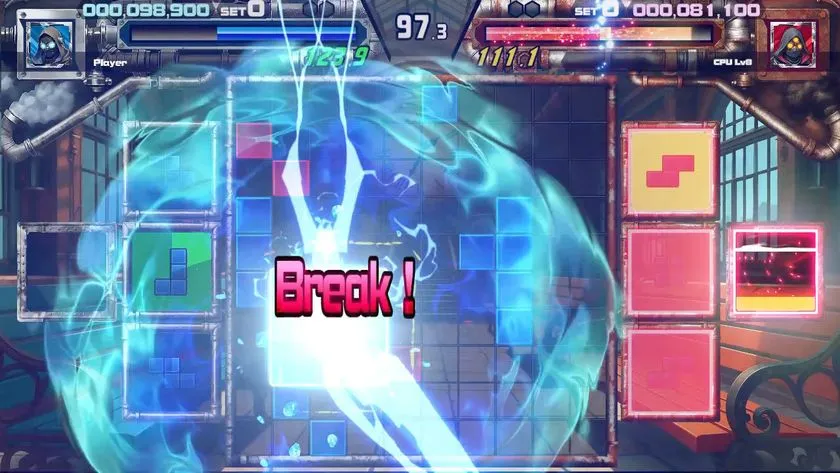 SHIKA-Q CPU対戦のBreak演出画面