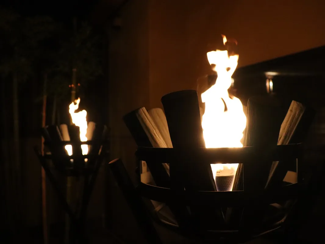 野天風呂 湯の郷 かがり火