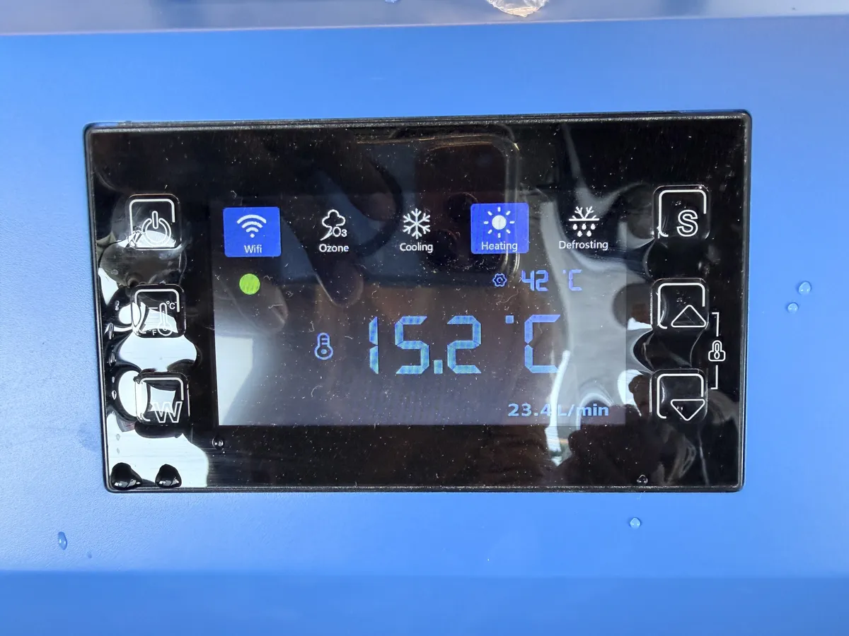 制御パネル 加温モード