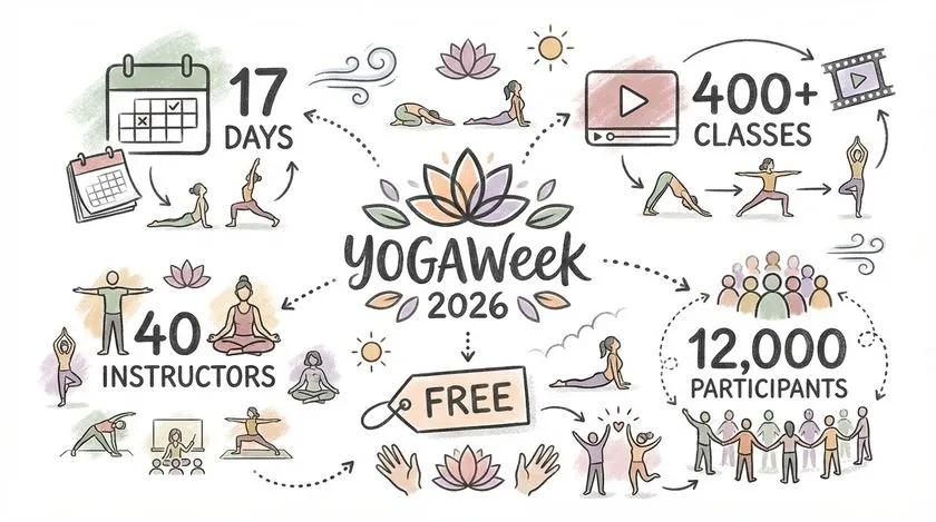 YOGAWeek 2026 春分 概要インフォグラフィック