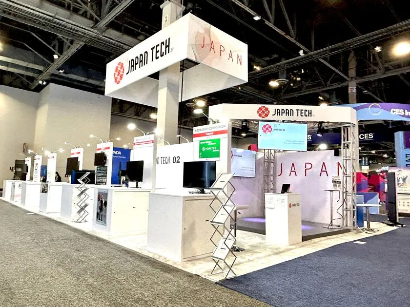 JAPAN TECHパビリオンの別角度全景