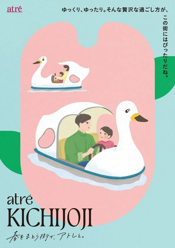 アトレ各館の街ごとの描きおろし