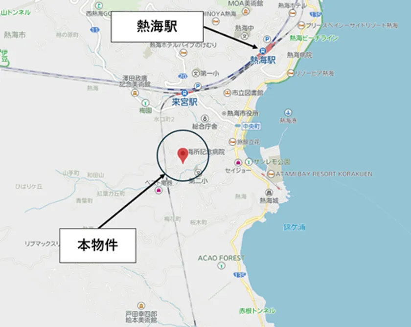 シオン熱海 所在地マップ