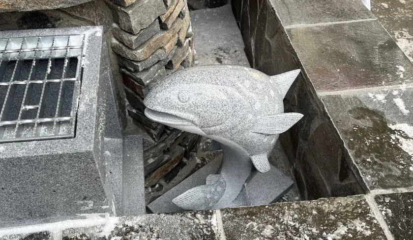 大石水源の名水を来場者が自由に飲める水飲み場の利用