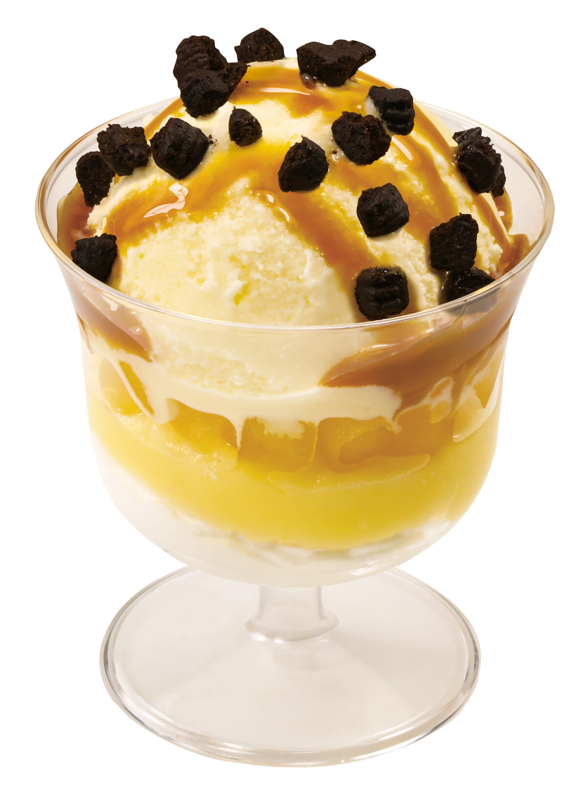 音駒高校のキャラメルアップルパフェ