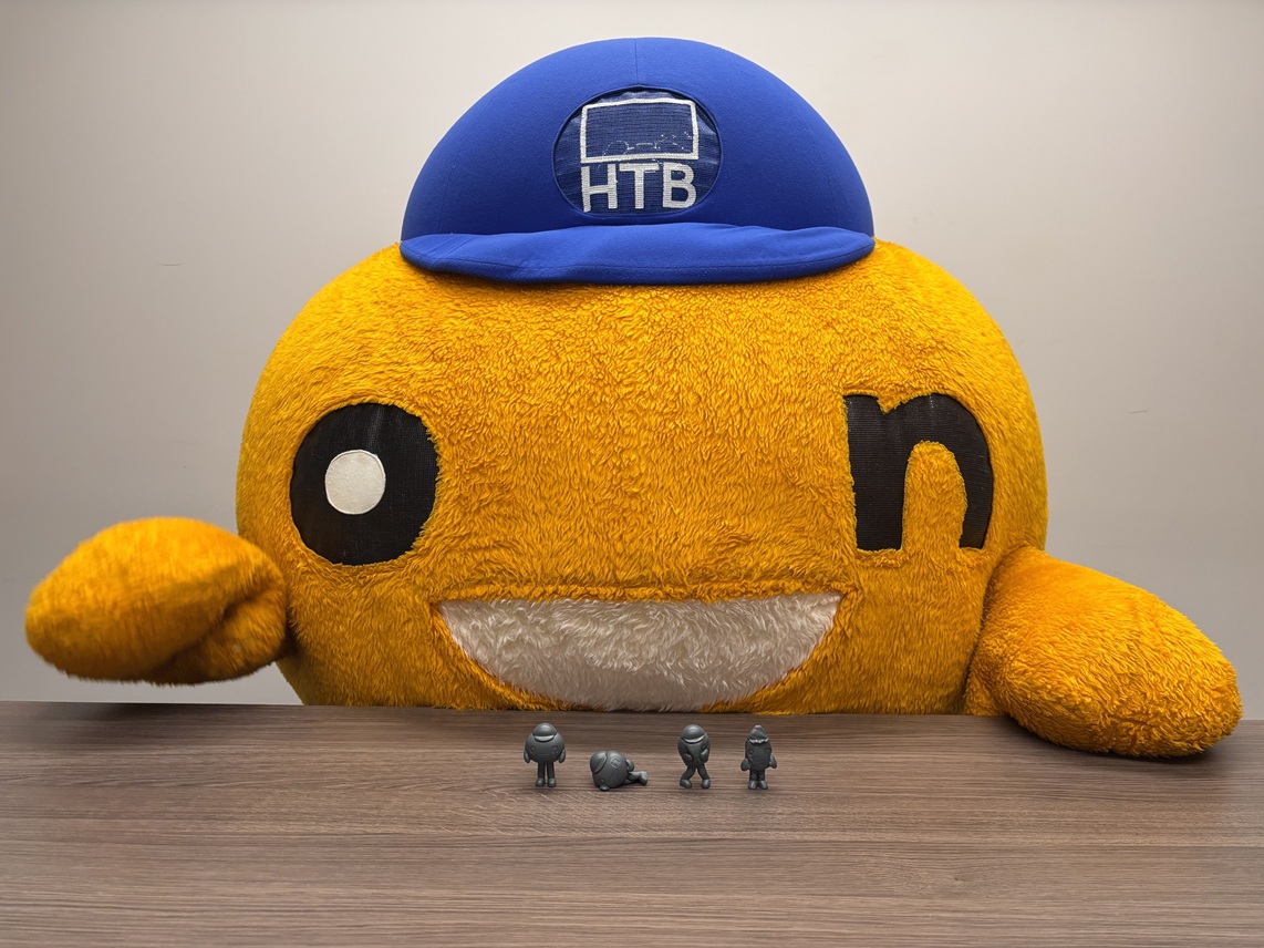 開発中の原型を前にしたonちゃん