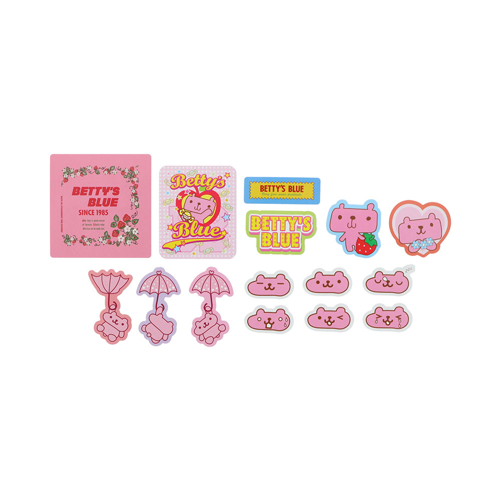 ペーパーバッグ入りシール　ピンク03