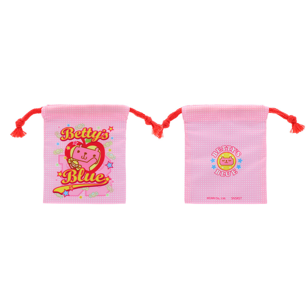 ミニ巾着　パステルピンク