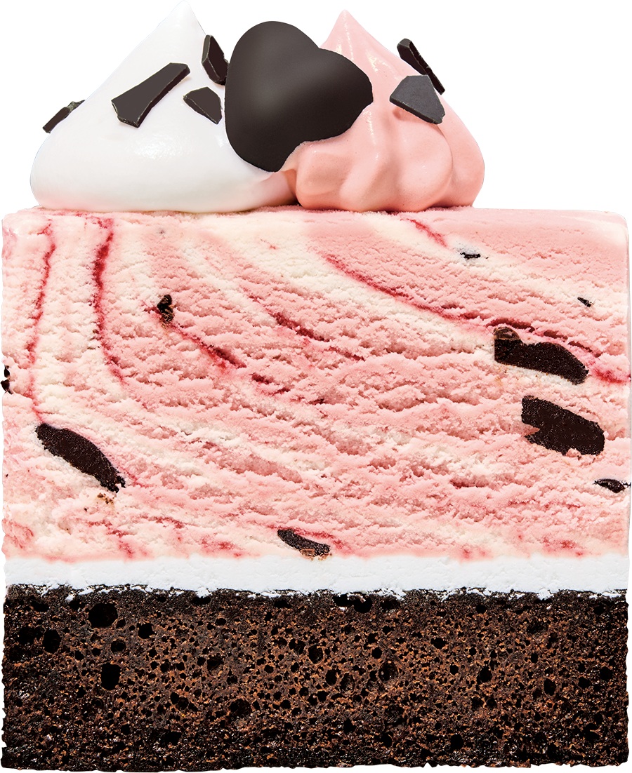 31 チョコレートラズベリーケーキ made from ラブポーションサーティワン（断面）