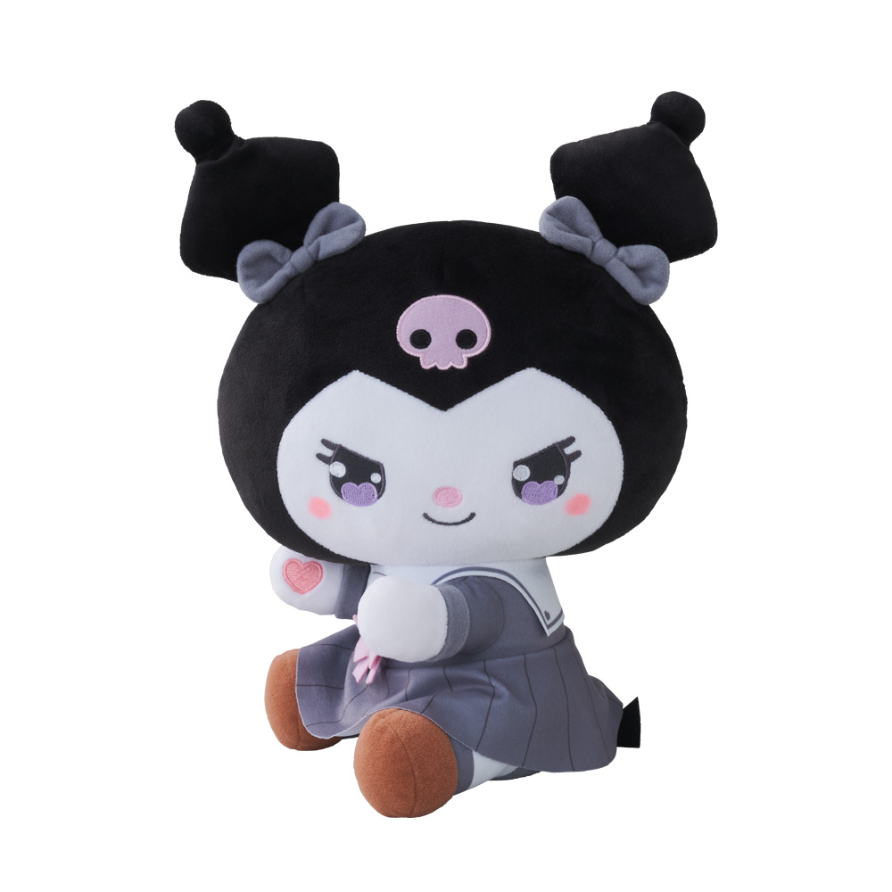 ゆるかわ　サンリオキャラクターズ　Lぬいぐるみ“クロミ”　YK学園高等部
