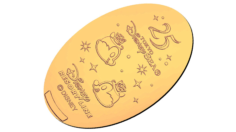 DRL_スーベニアメダル TDS25th チップ&デール