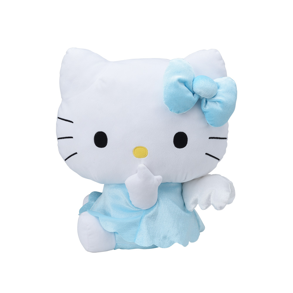 ハローキティ　LLぬいぐるみ　水色エンジェル