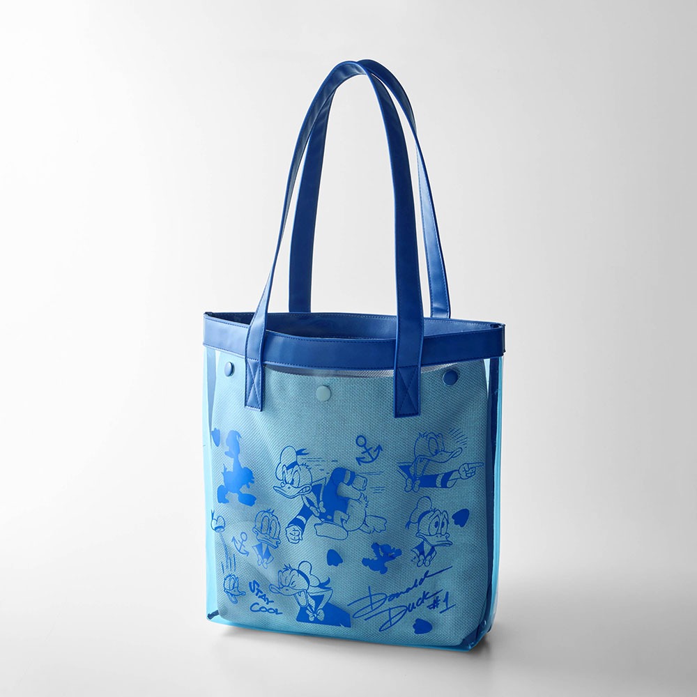 グッズが付けられるクリアトートバッグ　ドナルド