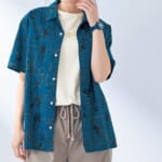 ユニセックス開襟シャツ「ドナルドダック」