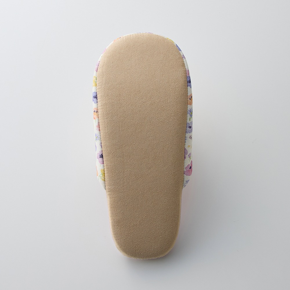 選べる楽しさ！プリントがかわいい洗えるソフトスリッパ　裏面