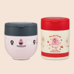 スケーター「おぱんちゅうさぎ」折りたたみハンドル付保温ランチジャー／折りたたみハンドル付き保温・保冷デリカポット