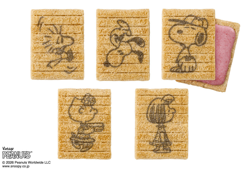 お菓子の絵柄は5種類